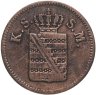 Купить Германия, Саксония 1 пфенниг 1859