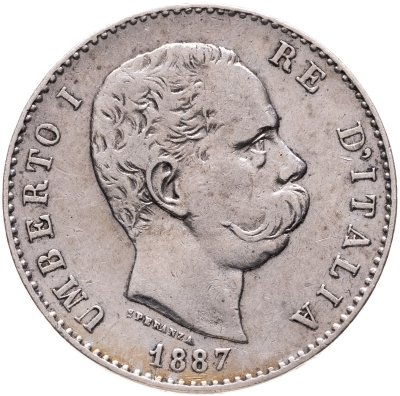 купить Италия 1 лира (lira) 1887