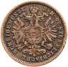 Купить Австрия 1 крейцер (kreuzer) 1885