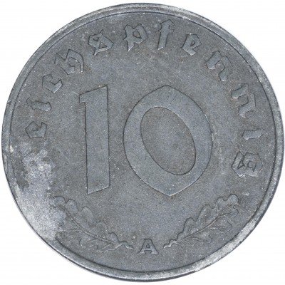 купить Третий Рейх 10 рейхспфеннигов 1945