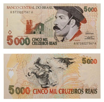 купить Бразилия 5 000 крузейро 1993