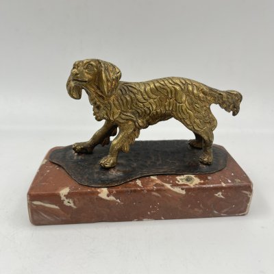 купить Статуэтка "Сеттер" на постаменте, металл, камень, Западная Европа, 1930-1960 гг.