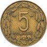 Купить Французская Экваториальная Африка, Камерун 5 франков (francs) 1958