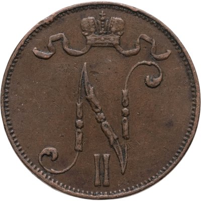 купить 5 пенни (pennia) 1901 Российская Финляндия