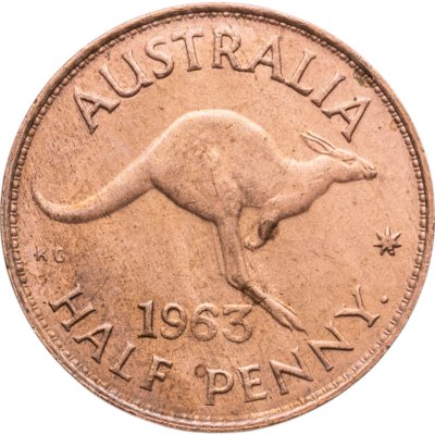 купить Австралия 1/2 пенни (penny) 1963