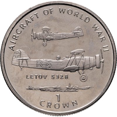 купить Остров Мэн 1 крона (crown) 1995 "Авиация Второй Мировой войны - Letov Š328"
