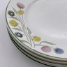 Купить Набор из 4-х десертных тарелок, украшенных цветочным декором, фаянс, деколь, роспись, Конаковский фаянсовый завод им. М.И. Калинина (ЗиК Конаково), СССР, 1934-1940 гг.