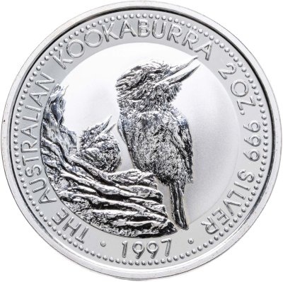 купить Австралия 2 доллара 1997 UNC "Австралийская Кукабарра"