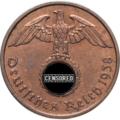 купить Германия (Третий рейх) 2 рейхспфеннига (reichspfennig) 1938 A