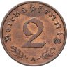 Купить Германия (Третий рейх) 2 рейхспфеннига (reichspfennig) 1938 A