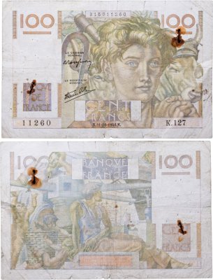 купить Франция 100 франков 1946