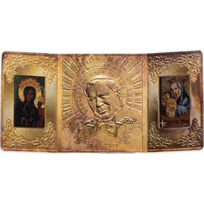 купить Ниуэ 20 долларов 2014 "Канонизация Иоанна Павла II" в футляре с сертификатом