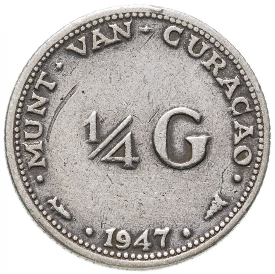 купить Кюрасао 1/4 гульдена (gulden) 1947