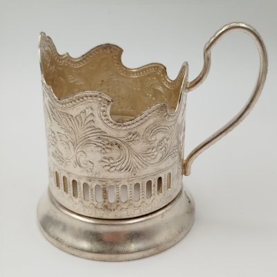 купить Подстаканник "Пальма. Новый Крым", мНЦ (медь-никель-цинк), Кольчугинский завод цветных металлов, СССР, 1970-1990 гг.