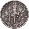 Купить США 10 центов (one dime) 1964 Silver Roosevelt Dime без обозначения монетного двора