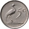 Купить ЮАР 5 центов (cents) 1965-1969 Надпись на языке африкаанс - "SUID-AFRIKA"