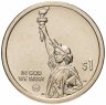 Купить США 1 доллар (dollar) 2020 D "Американские инновации - Переменная шкала Гербера (Коннектикут)"