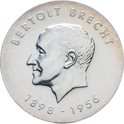 Купить Германия (ГДР) 10 марок 1973 "75 лет со дня рождения Бертольта Брехта"