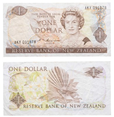 купить Новая Зеландия 1 доллар 1981-1992 год (Pick 169b)