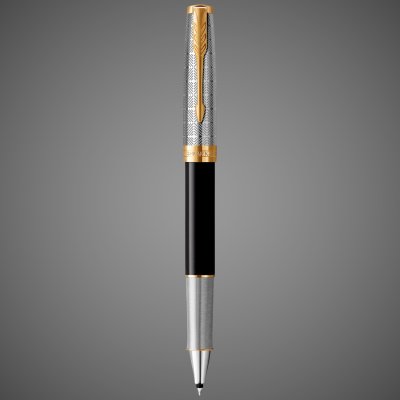купить Ручка-роллер Parker Sonnet Premium Refresh BLACK GT, стержень: F, цвет чернил: black, в подарочной упаковке, Металлы: золото, лак, латунь, нержавеющая сталь, 2026 г.