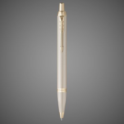 Купить Шариковая ручка Parker IM Professionals Monochrome Champagne, стержень:M, цвет чернил: blue, в подарочной упаковке., Покрытия: PVD-покрытие, лак, латунь, позолота, сталь, 2026 г.