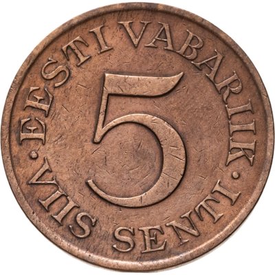 купить Эстония 5 сентов (senti) 1931