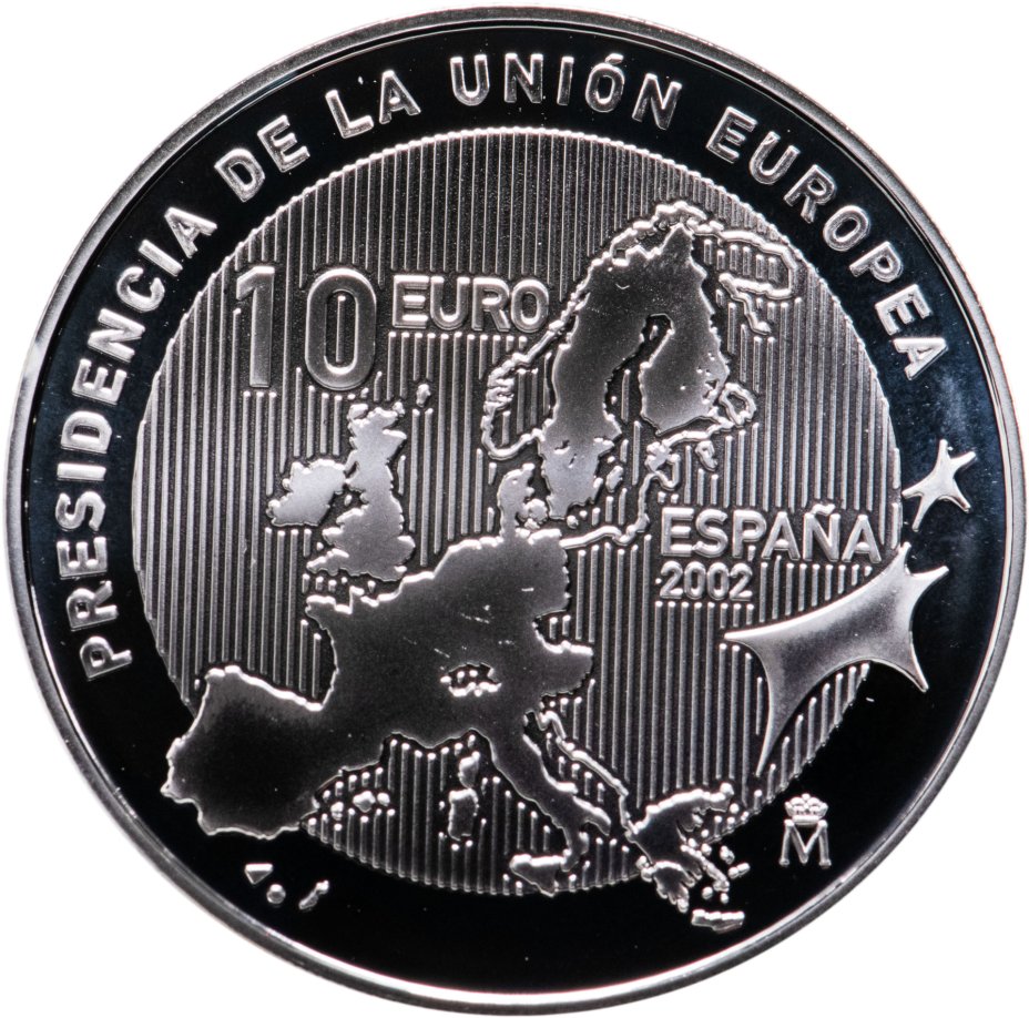купить Испания 10 евро (euro) 2002   Председательство Испании в Европейском Союзе