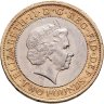 Купить Великобритания 2 фунта (pounds) 2011 "400 лет Библии Короля Якова"
