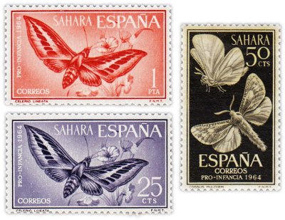 купить Испания, Сахара набор из 3 марок 1964