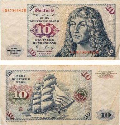 купить Германия ФРГ 10 марок 1980 год