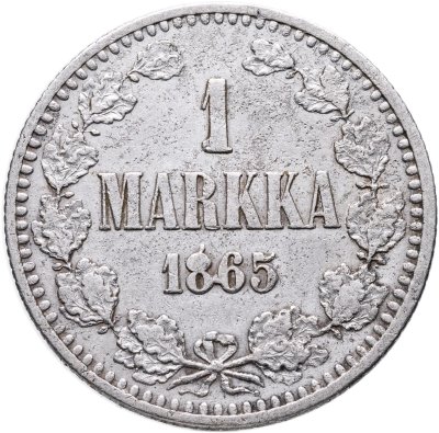 купить 1 марка 1865 S Российская Финляндия