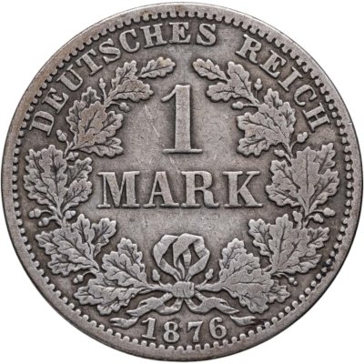 купить Германия 1 марка (mark) 1876 A знак монетного двора: "A" - Берлин
