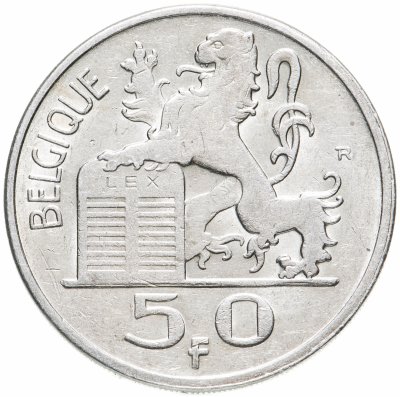 купить Бельгия 50 франков (francs) 1951 Надпись на французском - 'BELGIQUE'