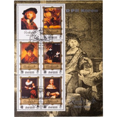купить Северная Корея (КНДР) малый лист 1983 "Рембрандт"