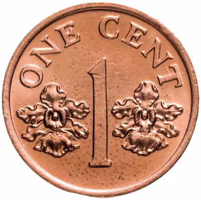 купить Сингапур 1 цент (cent) 1992-2012 (низкий щит)