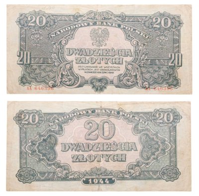 купить Польша 20 злотых 1944