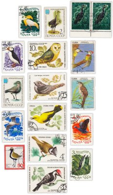 купить Набор из 16 марок "Фауна. Птицы"
