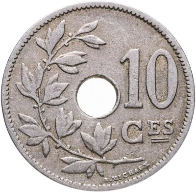 купить Бельгия 10 сантимов (centimes) 1901 Надпись на французском - 'BELGIQUE'