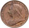 Купить Великобритания 1 фартинг (farthing) 1901