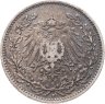 Купить Германия 1/2 марки 1905 "D"