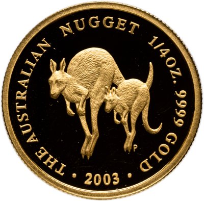 купить Австралия 25 долларов 2003 Proof "Австралийский наггет: Кенгуру"