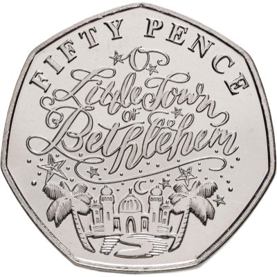 купить Гернси 50 пенсов 2020 "Рождественские гимны - O Little Town of Bethlehem"