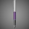 Купить Перьевая ручка Parker Sonnet Essentials Violet SB Steel CT, перо: F, цвет чернил black, в подарочной упаковке., Металлы: нержавеющая сталь, палладий, пластик, 2026 г.