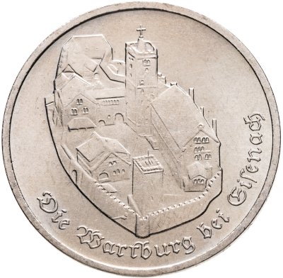 купить Германия (ГДР) 5 марок 1982 "Замок Вартбург"