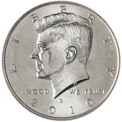 купить США 50 центов (1/2 доллара, half dollar) 2010 D Kennedy Half Dollar знак монетного двора: "D" - Денвер