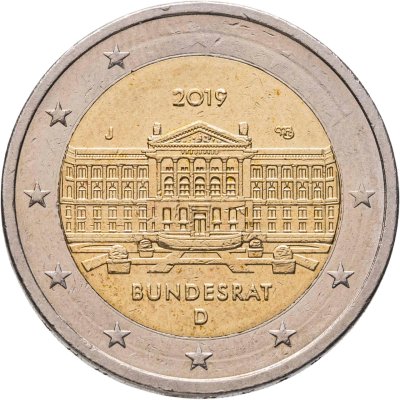 купить Германия 2 евро 2019 Бундесрат