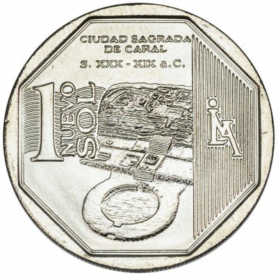 купить Перу 1 соль 2014 "Богатство и гордость Перу - Караль"