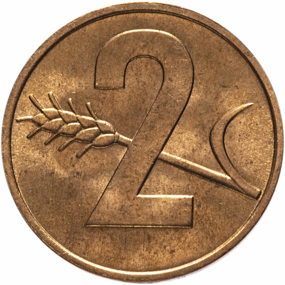 купить Швейцария 2 раппен 1969 (UNC, с точками)