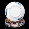 Купить Набор из 4 тарелок для подачи морепродуктов и азиатских блюд, закусок в стилистике Имари (Imari), фарфор, роспись, штамповка, золочение, Япония, 1950-1980 гг.