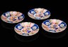 Купить Набор из 4 тарелок для подачи морепродуктов и азиатских блюд, закусок в стилистике Имари (Imari), фарфор, роспись, штамповка, золочение, Япония, 1950-1980 гг.